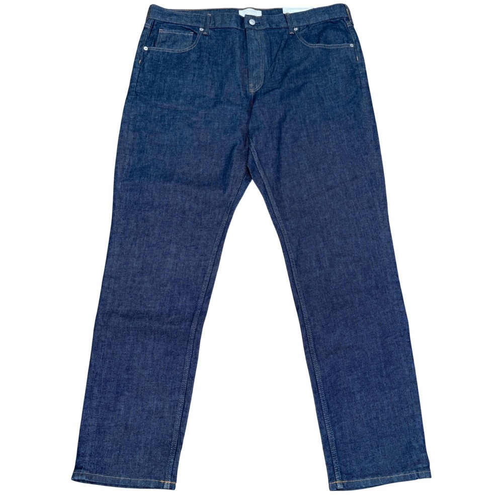 Everlane The Athletic Jean Mens 40x34 Dark Indigo Blue Denim‎ Pants NWT Cotton - Picture 2 of 11
